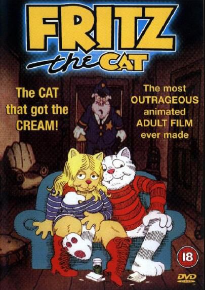 怪貓菲力茲/小貓弗裏茨 Fritz the Cat 美國經典動畫片 中文字幕DVD收藏版