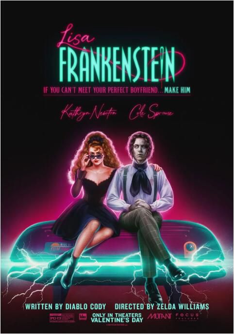 2024美國電影 麗莎·弗蘭肯斯坦 Lisa Frankenstein 英語中字 盒裝1碟