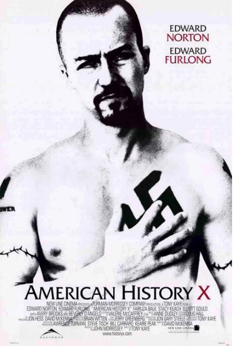 1998高分美國電影《美國X檔案/野獸良民》愛德華·諾頓 英語中英雙字 盒裝1碟