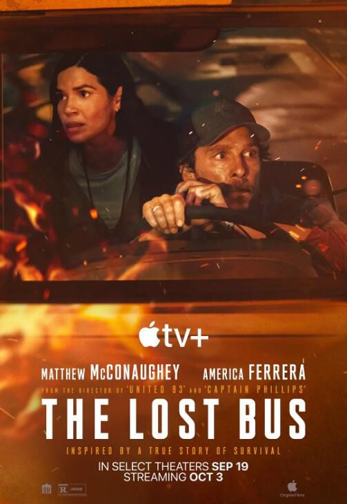 2025美國電影 火燒天堂鎮/迷路的公車/The Lost Bus 馬修·麥康納 英語中字 盒裝1碟