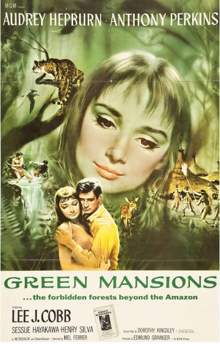 1959美國電影 翠谷香魂/綠廈/Green Mansions 奧黛麗·赫本 英語中字 盒裝1碟