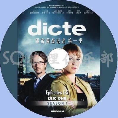 2013丹麥犯罪推理劇DVD：罪案調查記者 第一季 Dicte 全10集 2碟