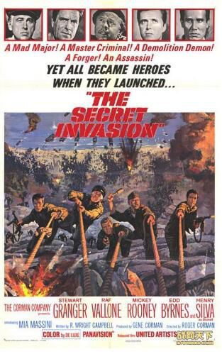 1964美國電影 秘密入侵 二戰/山之戰/美德戰 DVD