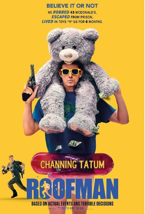 2025高分美國電影 屋頂人/梁上君子/Roofman 查寧·塔圖姆 英語中字 盒裝1碟