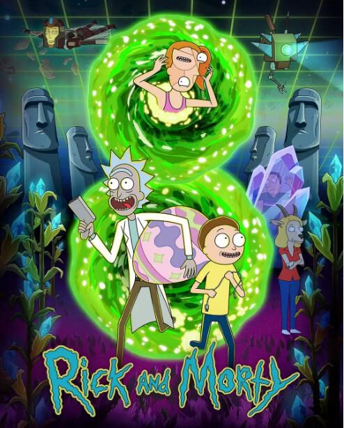 2025高分美國動畫 瑞克和莫蒂/Rick and Morty 第6-8季 英語中字 盒裝3碟