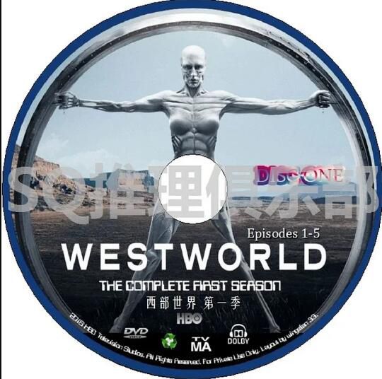 新美國科幻犯罪劇DVD：西部世界/西方極樂園 1-4季 10碟