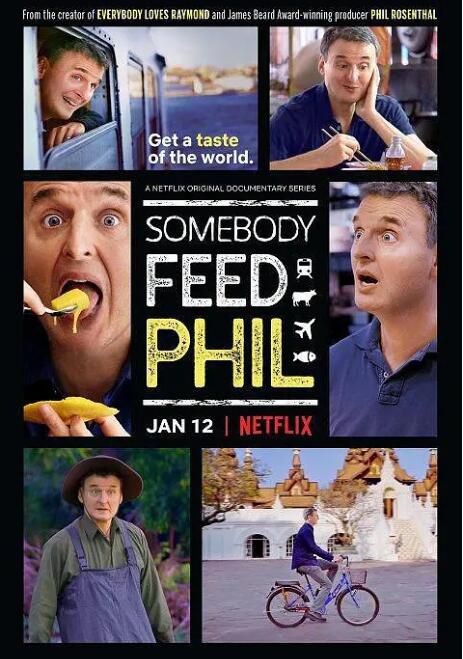 2018高分美劇 菲爾來蹭飯/Somebody Feed Phil 第1-8季 菲利普·羅森塔爾 英語中字 盒裝16碟