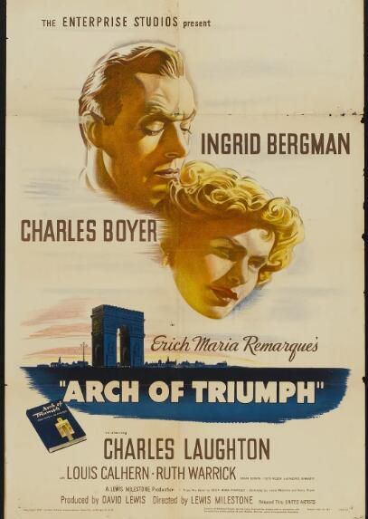 1948電影 凱旋門/魂斷凱旋門 Arch of Triumph 英格麗·褒曼 1948電影 凱旋門/魂斷凱旋門 Arch of Triumph 英格麗·褒曼