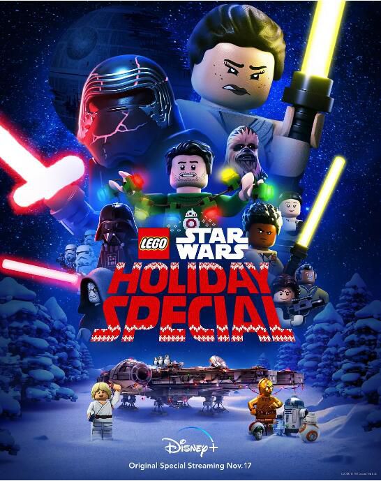 2020高分美國動畫電影《樂高星球大戰：聖誕特別篇》凱莉·瑪麗·陳 英語中字 盒裝1碟