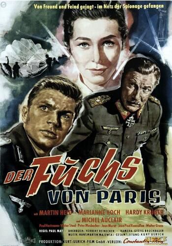 1957西德電影 巴黎的狐貍 二戰/法德戰 DVD 1957西德電影 巴黎的狐貍 二戰/法德戰 DVD