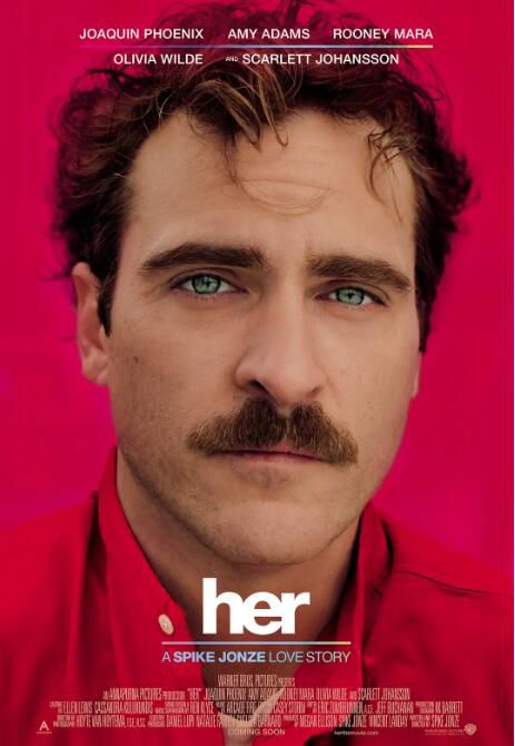 2013高分美國電影《她/觸不到的她/雲端情人/》華金·菲尼克斯 英語中字 盒裝1碟