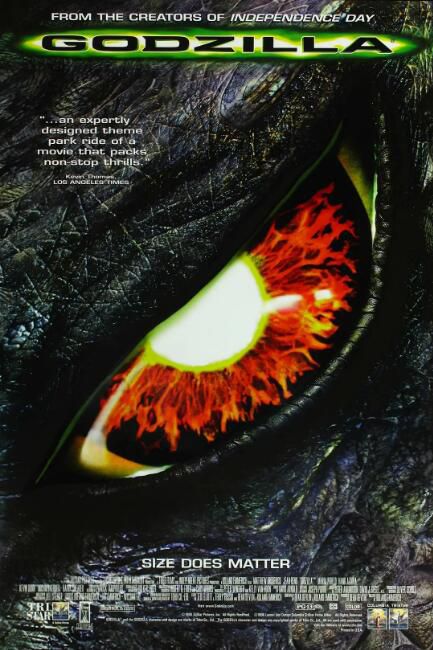 1998美國電影 哥斯拉/酷斯拉/Godzilla/怪獸哥斯拉 英語中字 盒裝1碟
