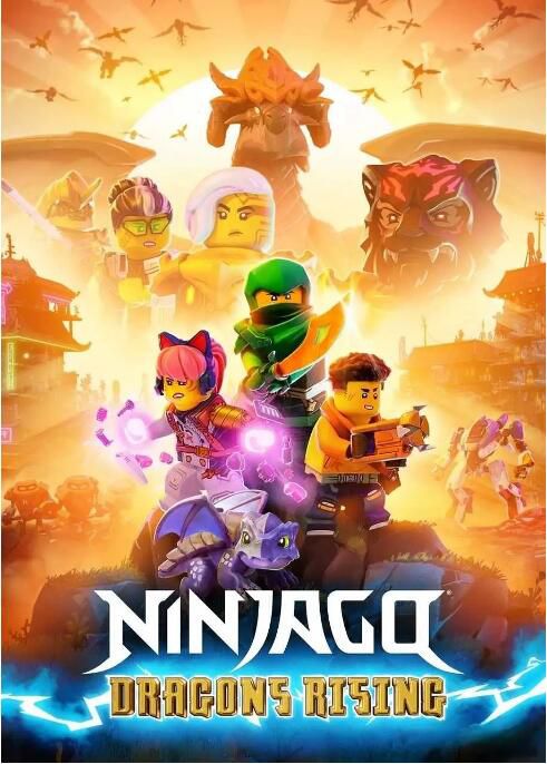 2023高分加拿大動畫電影 樂高幻影忍者：神龍崛起/Ninjago: Dragons Rising 第1+2季 英語中字 盒裝4碟