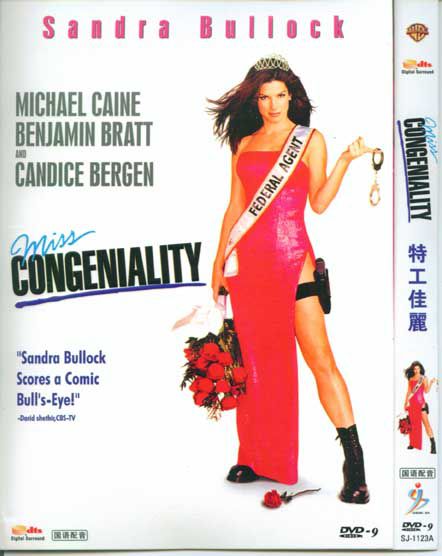 2000美國電影 特工佳麗1 麻辣女王/選美俏臥底 桑德拉·布洛克 英語中字 盒裝1碟 2000美國電影 特工佳麗1 麻辣女王/選美俏臥底 桑德拉·布洛克 英語中字 盒裝1碟