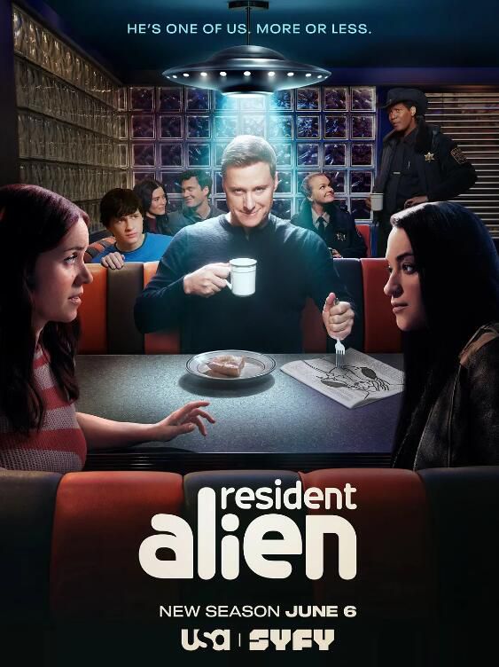 2025高分美劇 外星居民 第四季/外星居民最終季/Resident Alien 艾倫·圖代克 英語中字 盒裝2碟