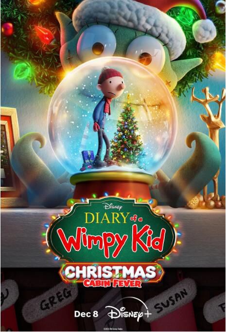2023美國動畫電影《小屁孩日記3：聖誕大驚喜》韋斯利·坎摩爾 英語中英雙字