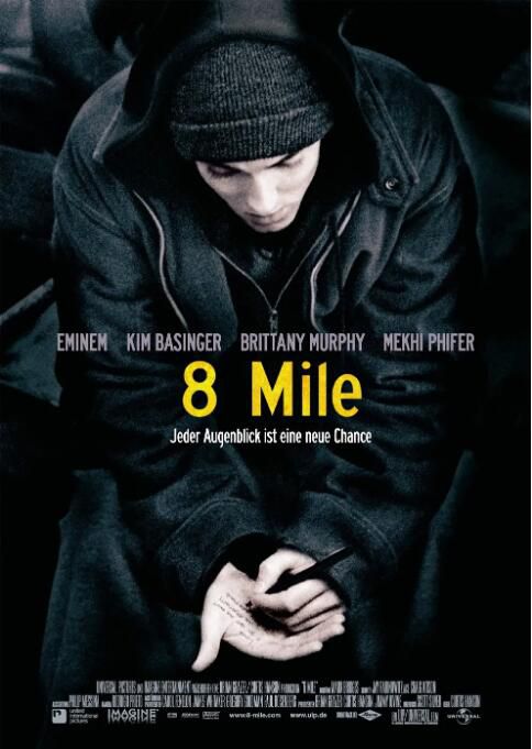 2002高分美國電影《8英里/街頭痞子/8 Mile》埃米納姆 英語中英雙字 盒裝1碟