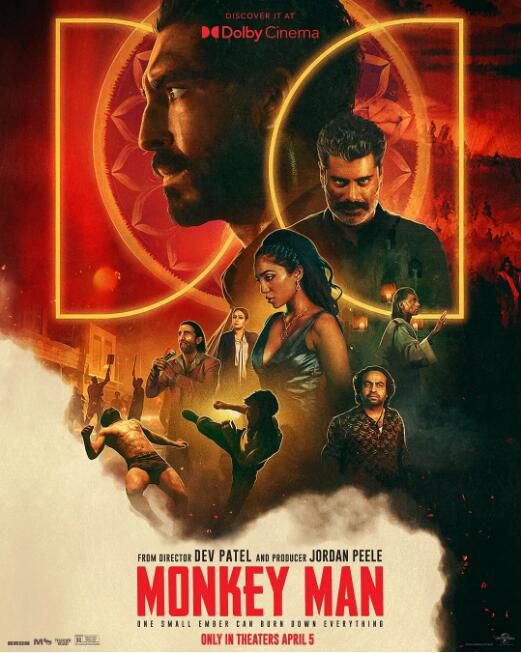 2024美國電影 怒火戰猴/小魔猴/怒火狂猴/Monkey Man 英語中字 盒裝1碟 2024美國電影 怒火戰猴/小魔猴/怒火狂猴/Monkey Man 英語中字 盒裝1碟