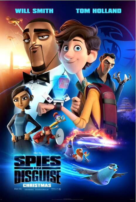 2019高分美國動畫電影 變身特工/變身特務/變雀特工/Spies in Disguise 英語中字 盒裝1碟