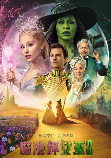 2025歐美電影 魔法壞女巫2 Wicked: For Good/ 魔法壞女巫(下)/魔法壞女巫：第二章 英語中字 盒裝1碟