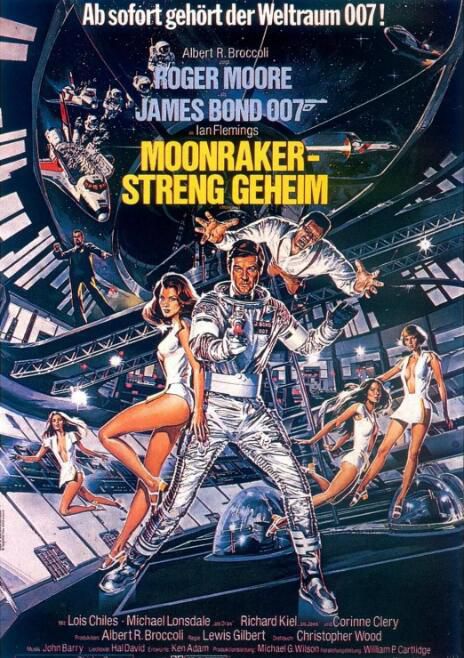 1979高分英國電影 007之太空城/鐵金剛勇破太空城/Moonraker 羅傑·摩爾 英語中字 盒裝1碟