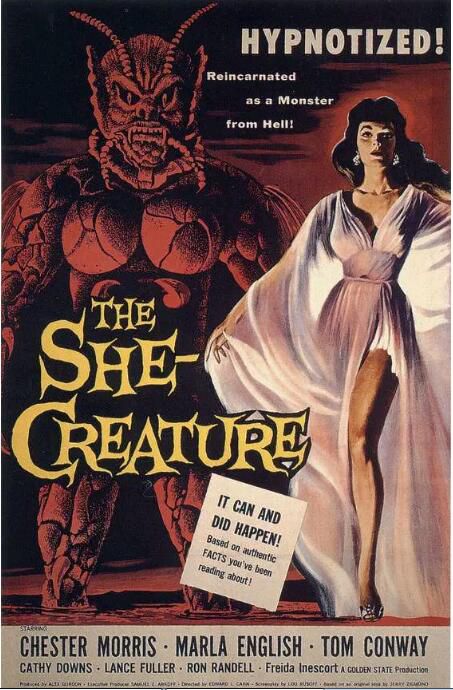 1956美國電影 人魚怪獸 The She-Creature 切斯特·莫里斯 全新盒裝 1956美國電影 人魚怪獸 The She-Creature 切斯特·莫里斯 全新盒裝