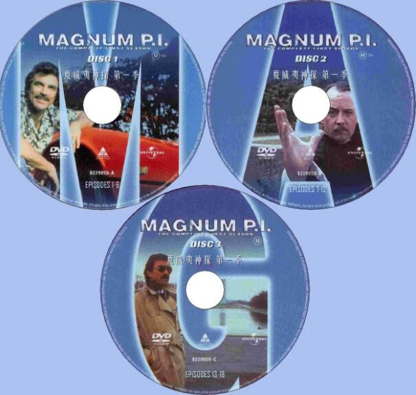 1980美國犯罪劇DVD：夏威夷神探 第一季/私家偵探馬昆 全18集 3碟