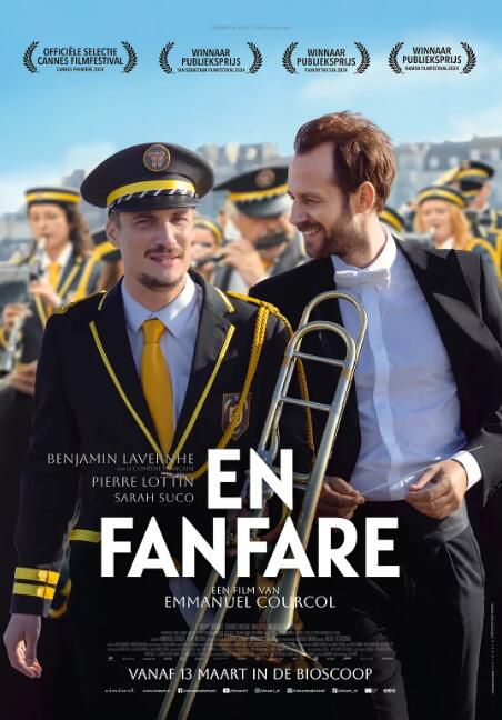 2024高分法國電影《管樂隊/響亮心重奏/En fanfare》本傑明·拉維赫尼 意大利語中字 盒裝1碟
