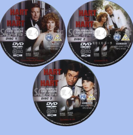 1979美國犯罪劇DVD：哈特夫婦 第一季 第1季 全22集 中英字幕 3碟