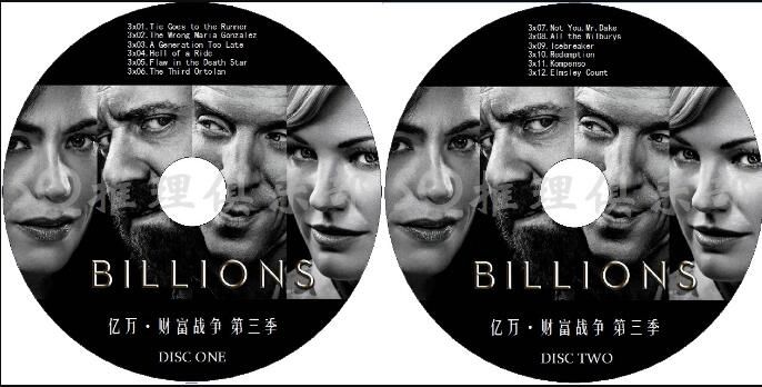 美劇DVD:億萬/財富戰爭/財富之戰 1-6季/Billions 12碟 美劇DVD:億萬/財富戰爭/財富之戰 1-6季/Billions 12碟