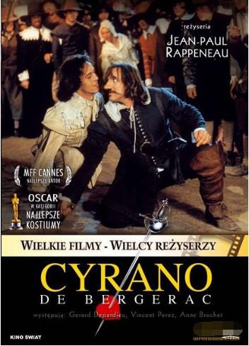 1990法國電影 大鼻子情聖/西哈諾/西哈諾·德·貝熱拉克 國語法語中字 DVD