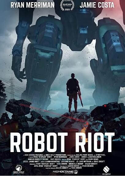 2020動作科幻電影 機器人暴動 Robot Riot 高清盒裝DVD 2020動作科幻電影 機器人暴動 Robot Riot 高清盒裝DVD