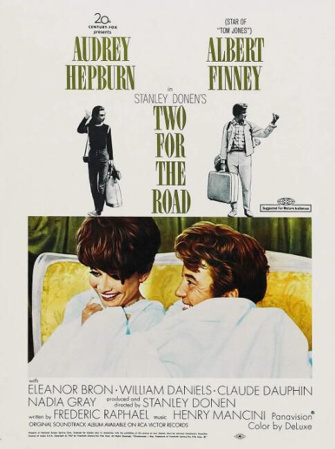 1967英國電影 麗人行/Two for the Road 奧黛麗·赫本 英語中字 盒裝1碟