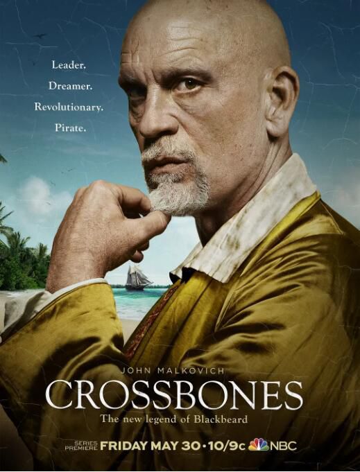 2014美劇 海盜王國/骷髏旗/Crossbones 約翰·馬爾科維奇 英語中字 3碟