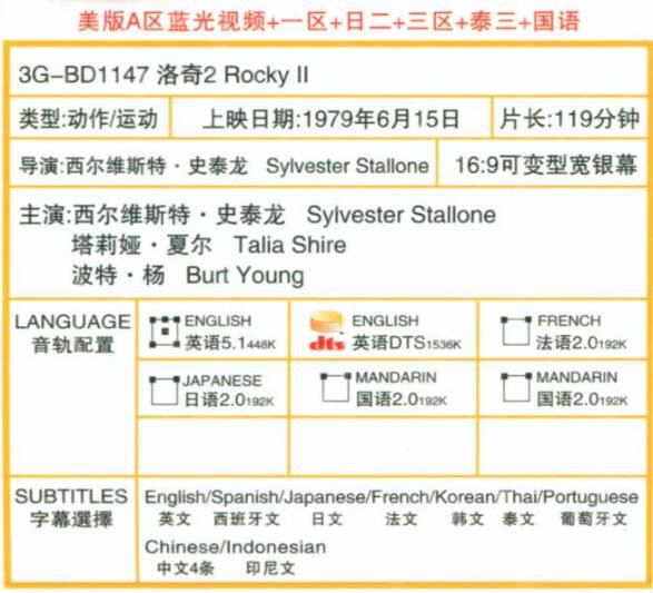 電影:洛奇2 史泰龍 電影:洛奇2 史泰龍